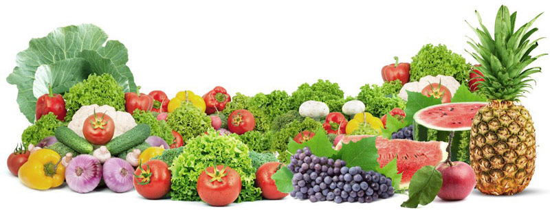 fruit, vegetables